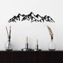 Wallity Mountain View - 1 Escultura de pared de metal negra
